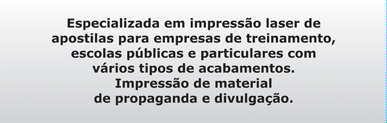 Apostilas para Treinamento, Escolas e Empresas